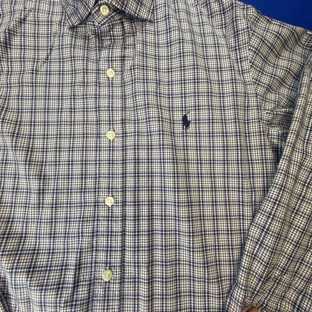 Polo Ralph Lauren Men Classic Plaid Button Down Performance Shirt Large